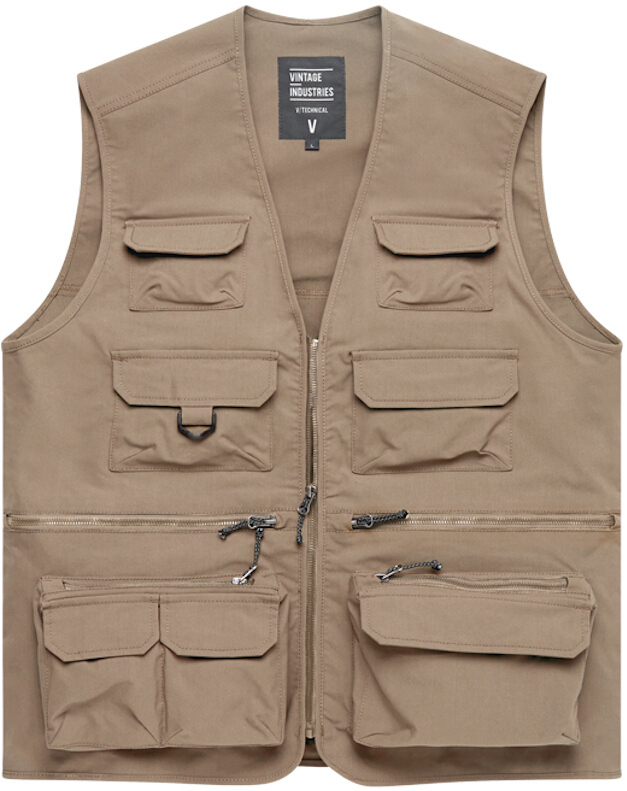 Vintage Industries Legend vest Beige – Taglia L