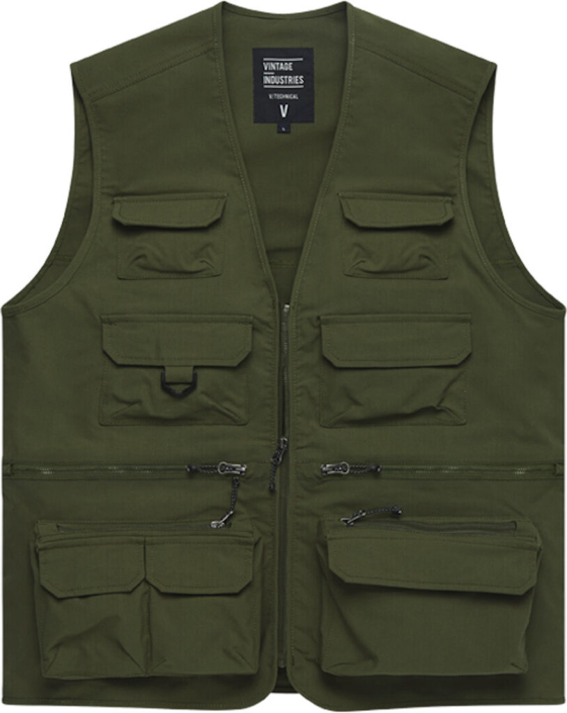 Vintage Industries Legend vest Olive – Taglia L