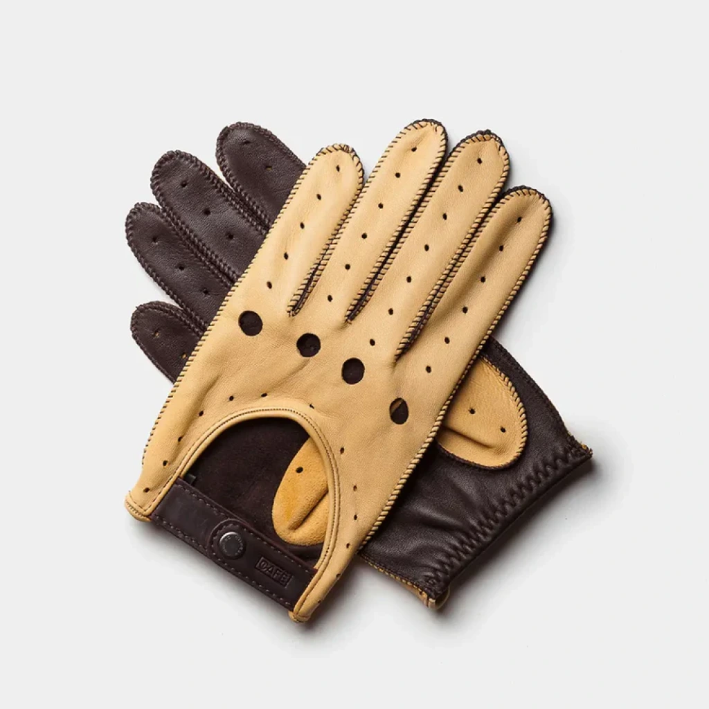 Guanti Triton Driving Gloves in Cream Black – Taglia L